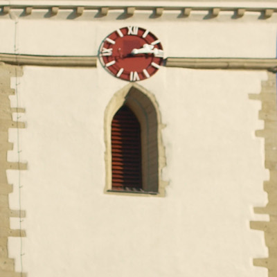 Kirchturm der Pfarrkirche Maria Schutz Groß-Enzersdorf